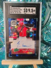 2022 Donruss Optic Elly De La Cruz Rated Prospect #'d 12/35 On Card Auto