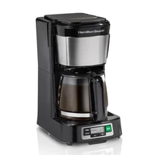 Hamilton Beach Front Fill 5-Cup Programmable Drip Coffee Maker Machine 