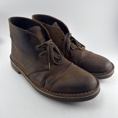 Clarks Bushacre 2 Leather Chukka Boots Men display picture 1