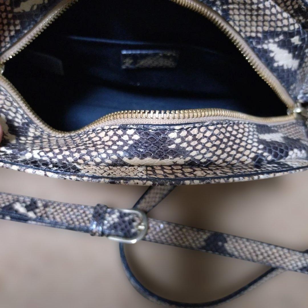 A.P.C. Python Snake Leather Half Moon Shoulder Ba… - image 7