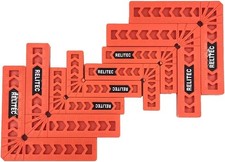Versatile 90-Degree Corner Clamps - 8 Piece Set for Cabinet & Frame Assembly