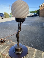 Antique 1930s Art Deco Figurine Lamp in perfect condition