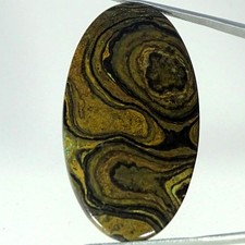 49.00Cts Natural Fine Stromatolite Oval Cabochon Gemstone 27X49X4MM