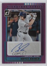 2025 Panini Donruss Signature Series Purple /25 Bryce Rainer #SG-BRN Auto 0j81