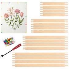 16 Pcs 8 Sets Needlepoint Stretcher Bars for Needlework - 4 Sizes 6, 8, 10, 12 