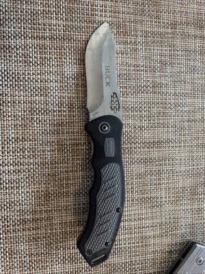 Buck 780 Exert Liner Lock Plain Edge Pocket Knife!