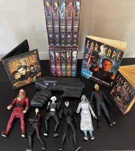 Farscape Lot- DVDs Seasons 2-3, Peacekeeper Wars, Action Figures + More