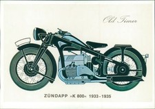 Ansichtskarte 50 Jahre Old Timer Zündapp K 800 1933-1935 (9934)
