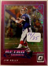 2022 Donruss Optic - Jim Kelly - Retro Series - Purple Stars Prizm SSP /25