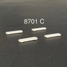 4 Pack 1/87 HO Scale Clear LED Style Whelen Lightbar Model Police Car Fire 8701