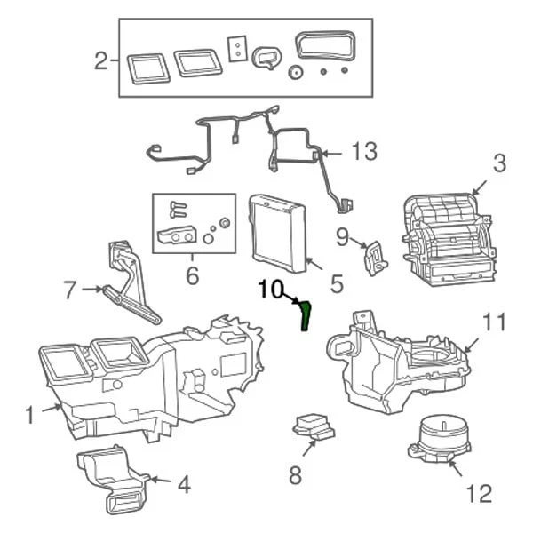 For Ram 3500 2011-2018 Mopar 68004239AA HVAC Evaporator Temperature Switch Foto 4 de 4