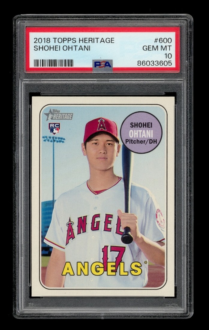 2018 Topps Heritage: #600 Shohei Ohtani PSA 10 GEM MINT view 1