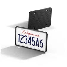 Spigen Car License Plate Frame Holder (Rattle Proof and Weather Proof) [1 Black