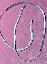 30 inch Sterling Silver 5 mm Herringbone Chain Necklace 23.7 grams