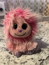 Ty Kink Pink Beanbag Plush Toy, Character Kink, Soft Pink Plush TY beanie Babies
