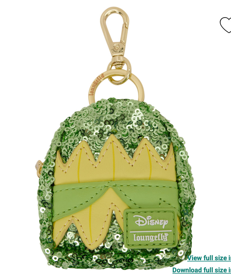 EXCLUSIVE Loungefly Disney Princess Sequin Backpack Keychain Bag Charm FULL SET image 5