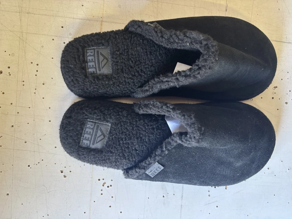 Zapatilla deslizante REEF para hombre Stormy negra talla 9 ancho medio totalmente nueva Foto 4 de 4