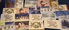 Lot B 20 Asst.  CHRISTMAS Greeting Cards with Song Lyrics & Decorative Envelopes