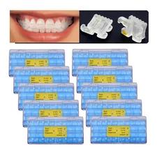 Orthodontic Ceramic Bracket Crystal Clear Brace Elegan I MBT 022 345 W/H Clarity