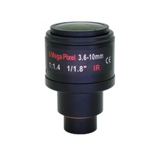 Manual zoom camera lens 3.6-10mm 6MP 1/1.8 " M14 Straight Mount Machine Vision