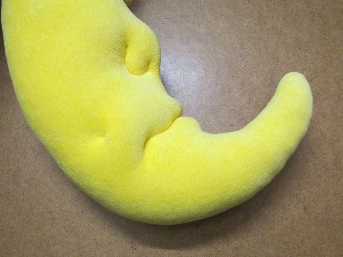 Funny Friends Crescent Moon Plush Yellow Jennifer Mazur