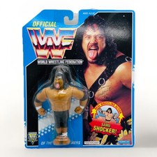 WWF Hasbro Blue Card Headshrinker Samu Wrestling Figure WWE Vintage VG!
