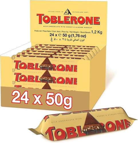 Pack De 24 Barres Toblerone Chocolat Au Lait 35g - Original Suisse