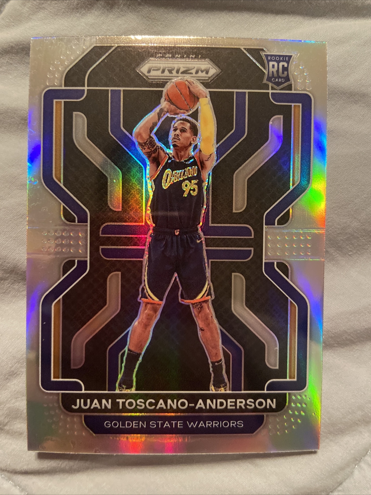 JUAN TOSCANO ANDERSON RC 2021-22 Panini Prizm Silver Holo #295 ROOKIE WARRIORS
