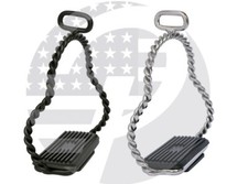 4.75 Inch Double Bent Stirrups Horse Riding Light Weight Stirrup Stainless Steel