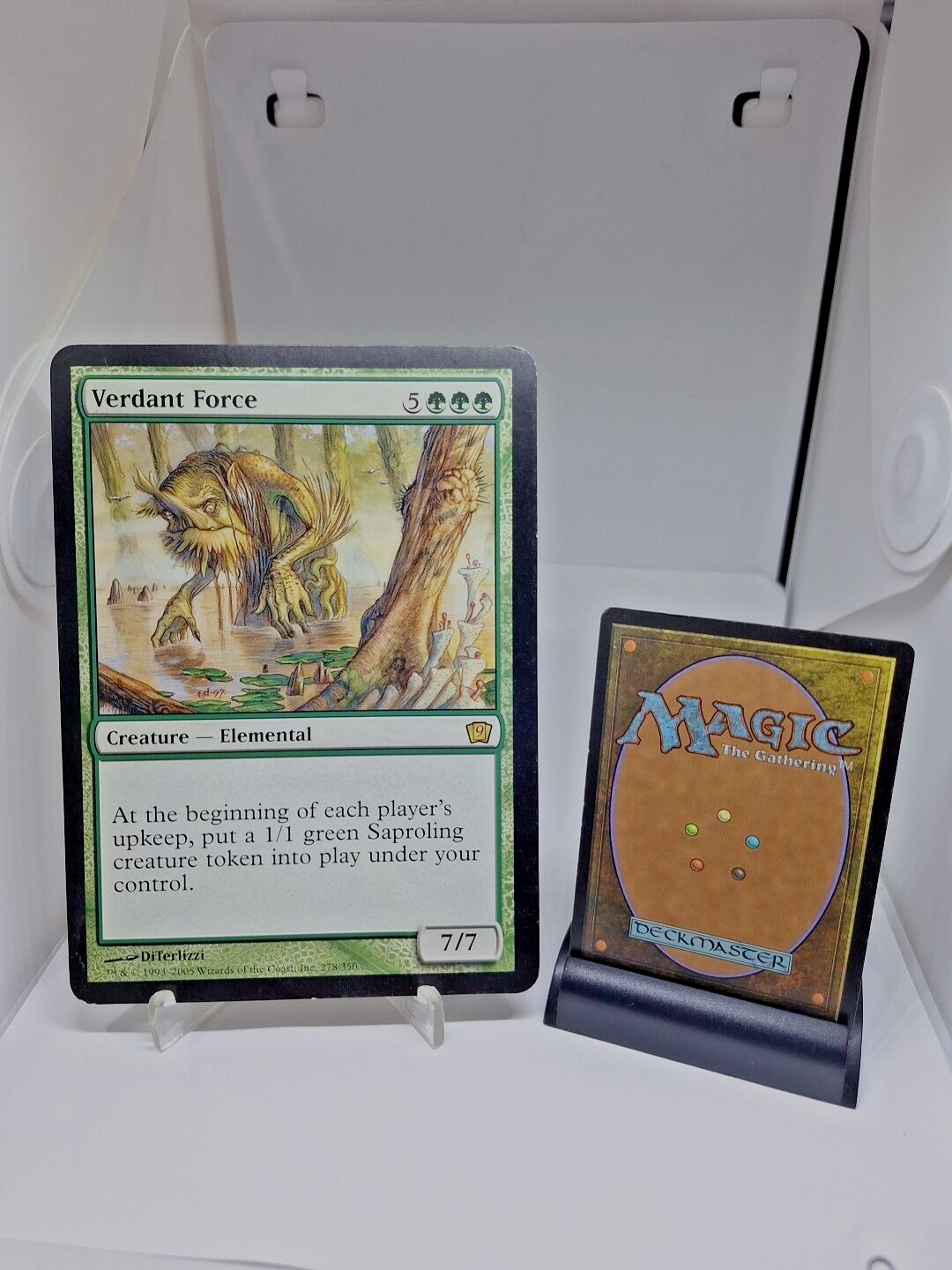 MTG X1, VERDANT FORCE Oversize 6x4 9th Edition Card 2005 MTG # 278/350