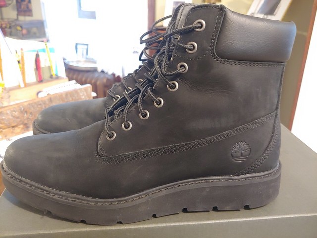 timberland kenniston 6 inch lace up boots in beige