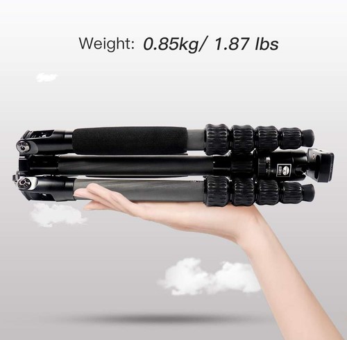 Compact 54.3" Carbon Fiber Tripod with Inverted Ball Head for Low Angle Shots - Picture 11 of 11