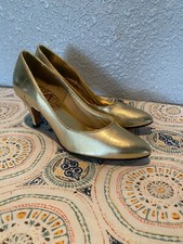 VTG Vintage Dolce by Pierre Women's Size 6 Gold Pumps