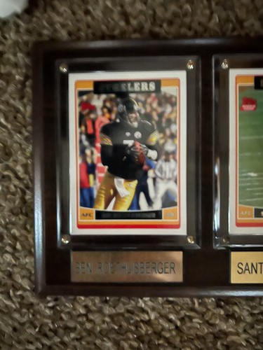 Pittsburgh Steelers Santonio Holmes Ben Roethlisberger 2006 Topps Rookie Cards - Picture 3 of 4