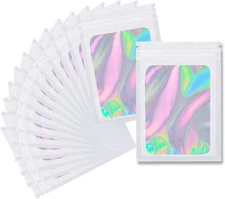 100 Pack Mylar Bags 3.5 x 4.7 Inch Smell Proof Resealable Food Storage Bags