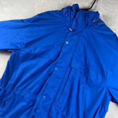 Vintage Helly Hansen Jacket Mens XL Blue HellyTech Rain Coat