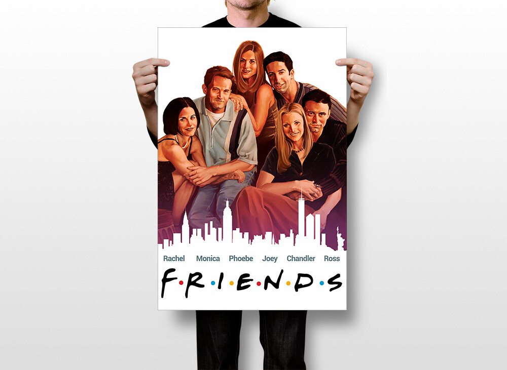 Friends Classic Tv Series Print Painting Wall Art Home Decor