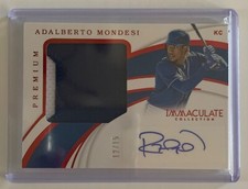 Adalberto Mondesi 2019 Immaculate Premium Game Used Patch Auto Card PR-AM 12/15