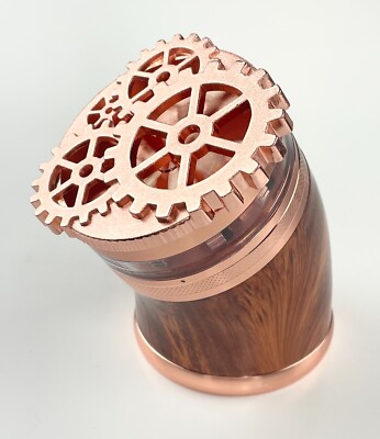 2.5'' 4 Piece Metal Tooth Wheels Herbal Herb Spice Smoke Tobacco Bent Grinder 