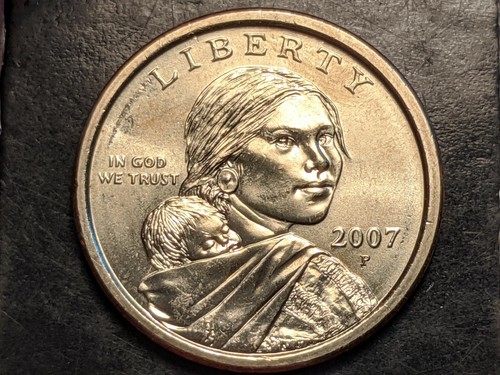2007-P Interior Die Break US Mint Error Sacagawea Dollar - Picture 5 of 12