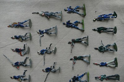 PLATS D'ÉTAIN - Zinnfiguren - Flat tin : 4 soldats sudistes