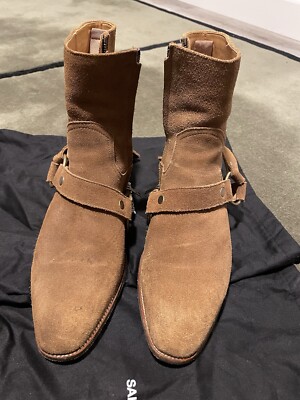 Saint Laurent Wyatt Harness Suede Boot - EU 41/US 8 | eBay