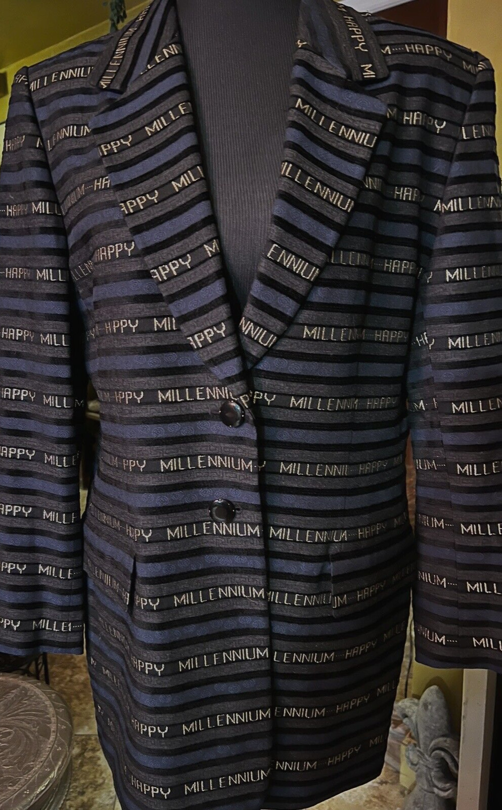 Happy Millenium Structured Jacket blues/Grays/Gol… - image 1