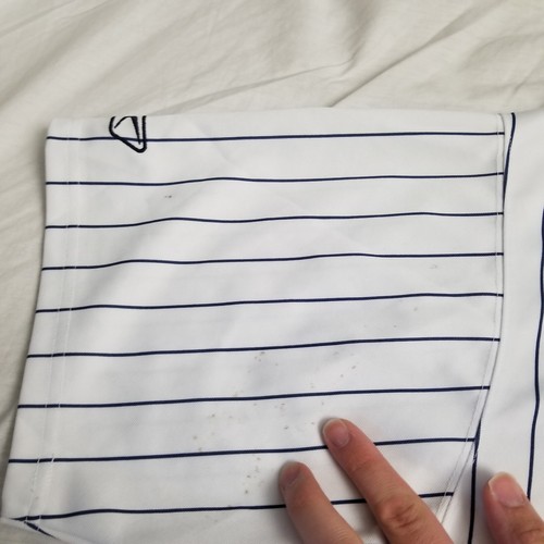 Reebok Chicago Bears Devin Hester Baseball Jersey Mens XL Pinstriped NFL White - Picture 2 of 10