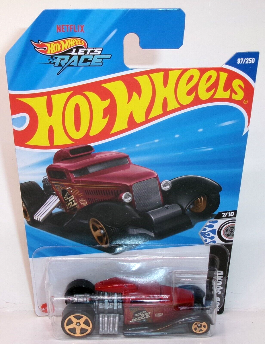 2025 HOT WHEELS 1:64 HW ROD SQUAD 7/10 RED MID MILL #97/250 2025 HOT WHEELS 1:64 HW ROD SQUAD 7/10 RED MID MILL #97/250