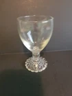One Vintage Anchor Hocking Bubble Foot  Wine Glass