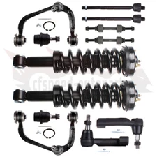 For 2009-13 Ford F-150 2WD 12PCS Front Struts Control Arm Sway Bar Tie Rod Link
