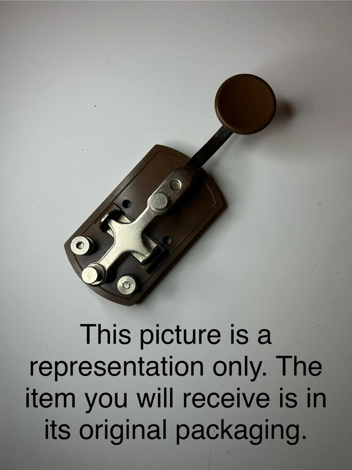 Llave Telegráfica Calrad Código Morse Keyer 70-377 TK10 Nueva Stock Antiguo Foto 3 de 3
