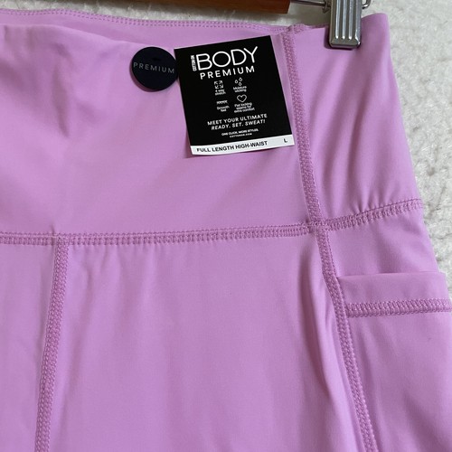Cotton On Leggings Size L Pink Full Length Tight Pocket High Waist Stretch NWT - Picture 4 of 19