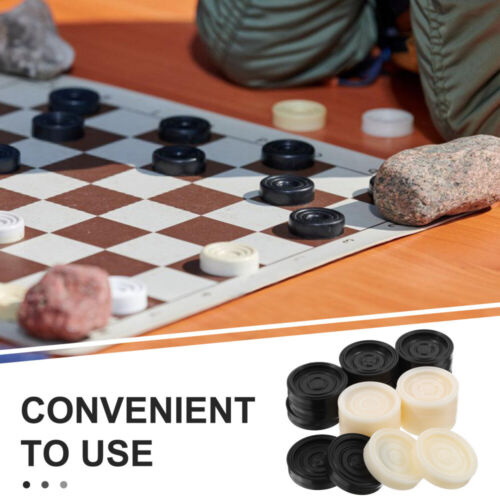 24 Stück Kunststoff-Backgammon-Steine, Schachfiguren, Brettspiel-Zubehör, nur - Bild 10 von 12